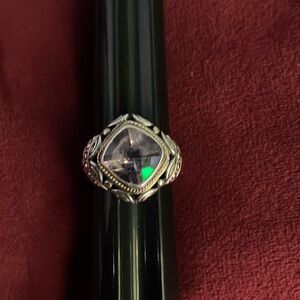 Amethyst and Sterling Silver Ring Size 8 Excellent condition